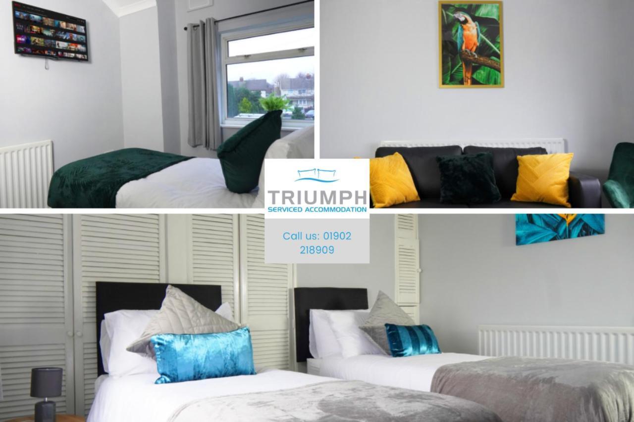 Portobello House - Four Bedroom House Perfect For Contractors - Sleeps 6 - Free Parking 울버햄프턴 외부 사진